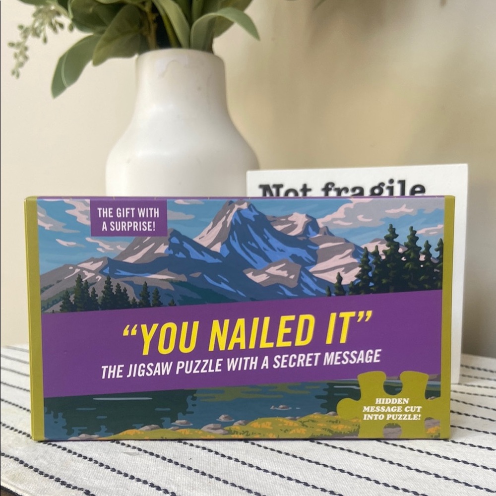 You Nailed It Jigsaw Puzzle with Secret Message